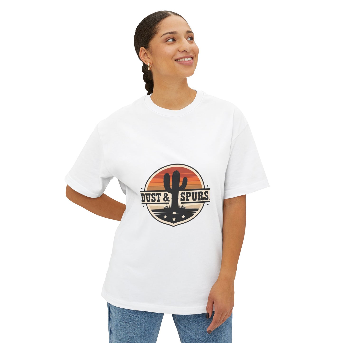 Western Style Boxy Tee Shirt